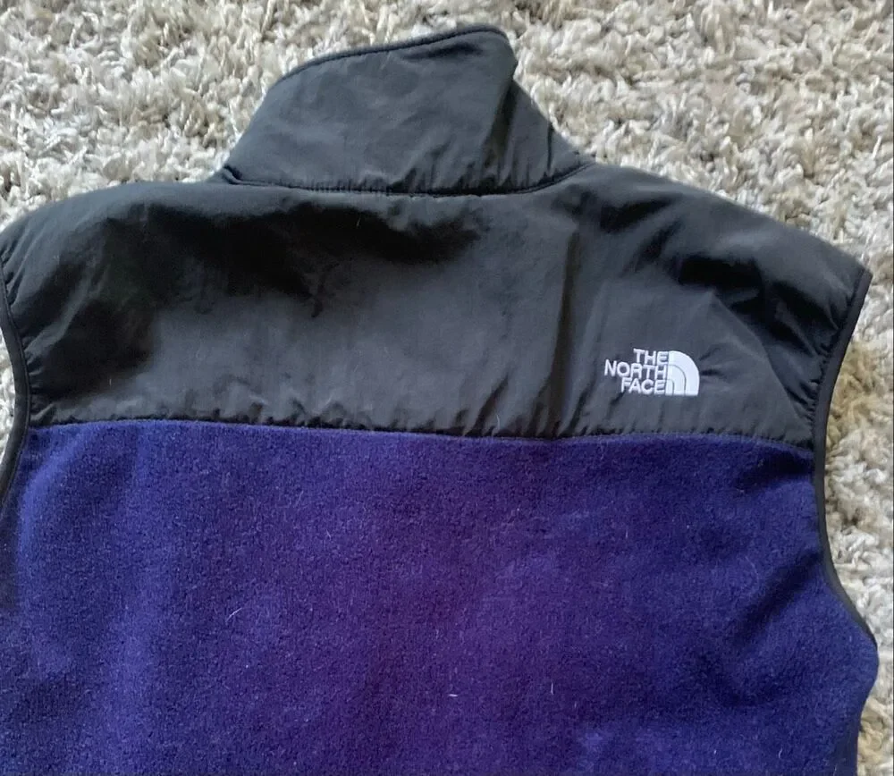 THE NORTH FACE POLARTEC RETRO black blue Fleece VEST Men's sz M